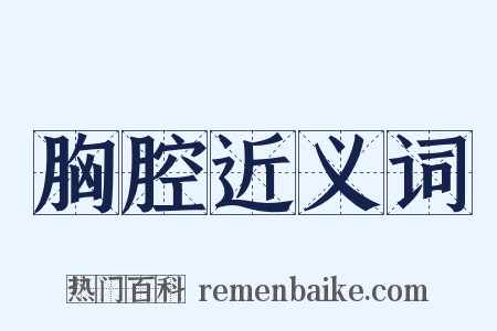 胸腔近义词是什么意思的图片
